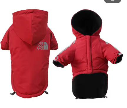 Winter Dog Jacket with Plus Velvet Lining image