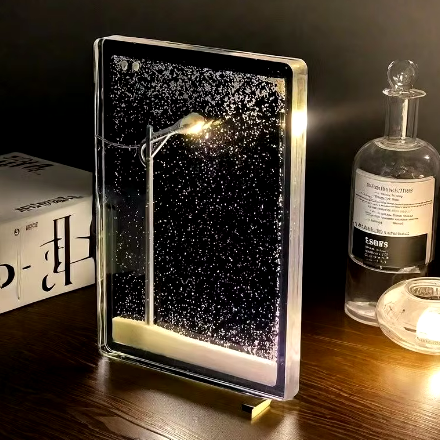 DIY Snowy Night Street Lamp Kit image