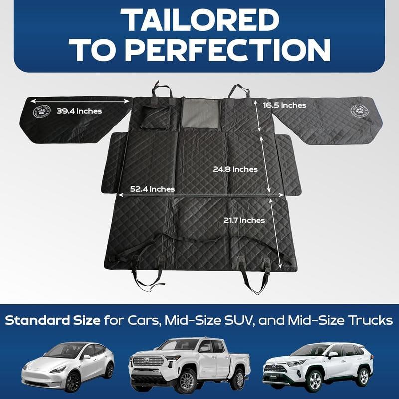 Belyra Hard Bottom Backseat Extender for Dogs with Door Protection image 3 image