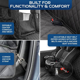 Belyra Hard Bottom Backseat Extender for Dogs with Door Protection image 6